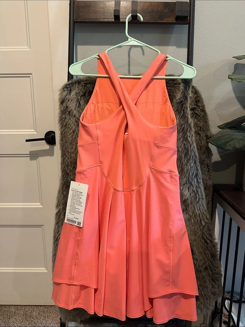 lululemon athletica Coral-Pink Sleeveless Fit-and-Flare Dress - Picture 7 of 9